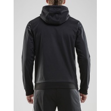 Craft Kapuzenpullover Hoodie Fullzip Pro Control schwarz/weiss Herren